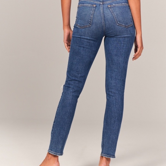 Abercrombie & Fitch the skinny high rise ripped jeans - Picture 2 of 4